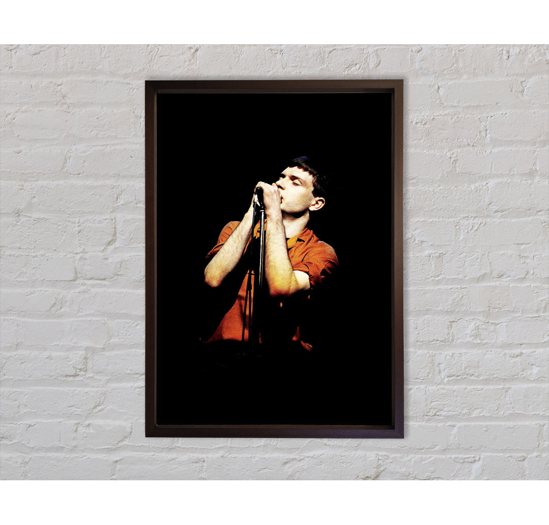 Ian Curtis Joy Division 02 - Einzelbildrahmen Kunstdrucke auf Leinwand