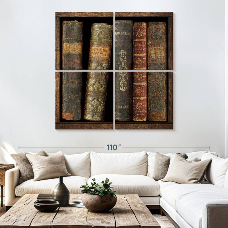 Kerner In The Library II, 74'' H x 74'' W