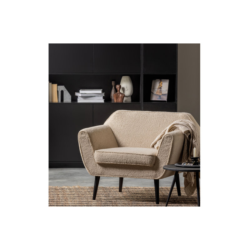Velvet Armchair, Teddy Sand