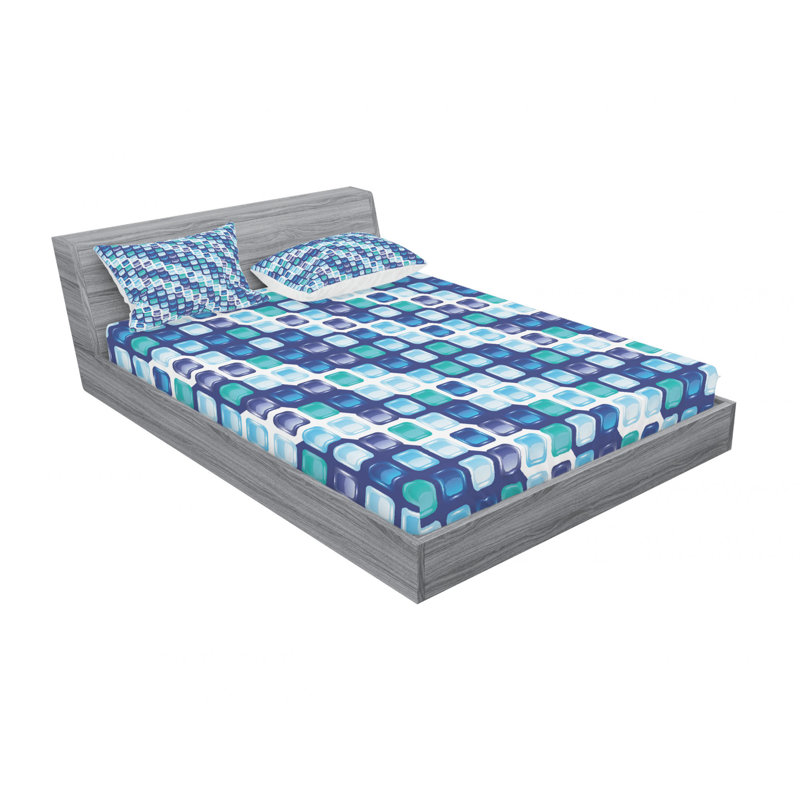 Ensemble de draps géométriques, Ensemble de draps pour lit double avec un drap-hou