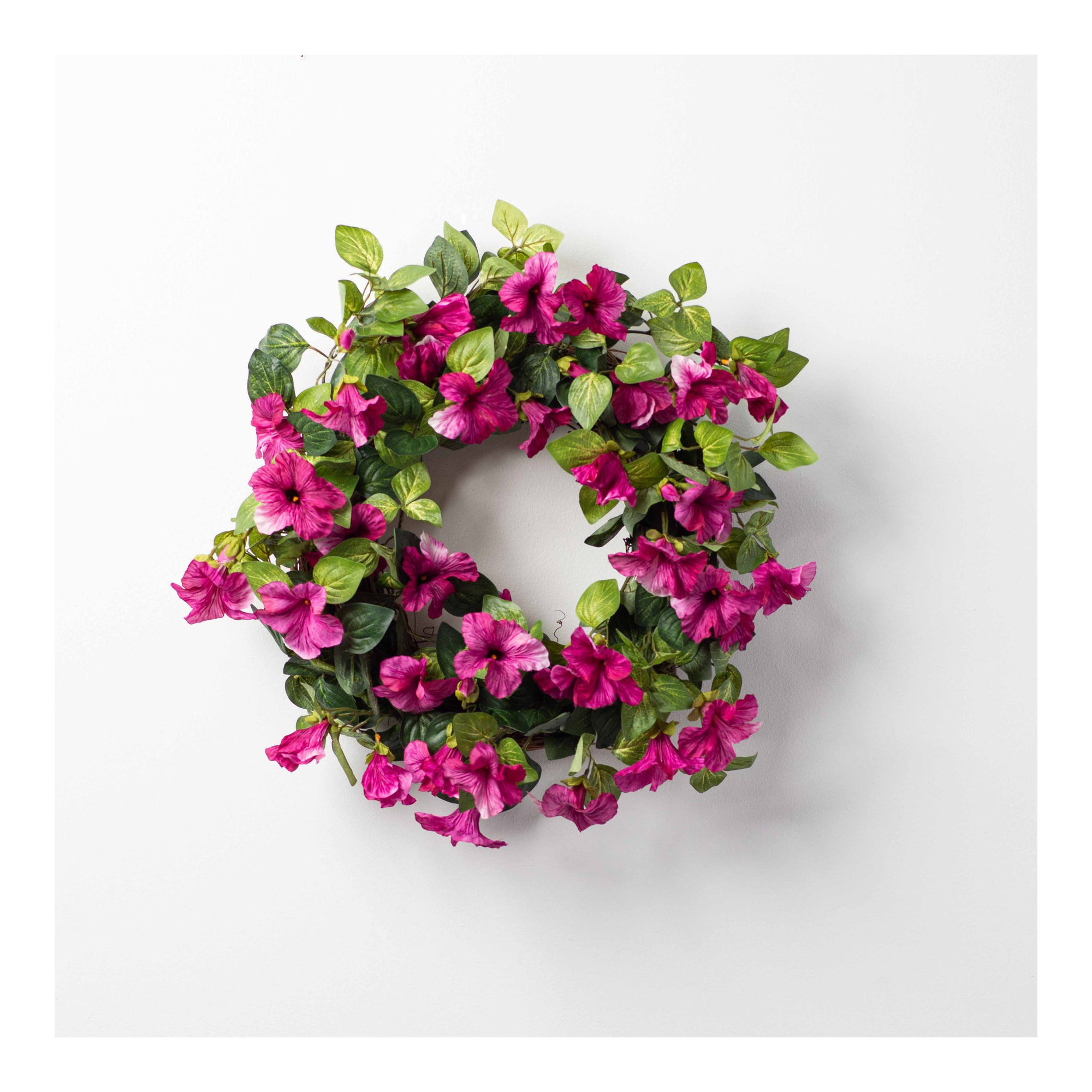 Mother's Day Handcrafted Silk Wreath, 22" H x 22" W x 6" D