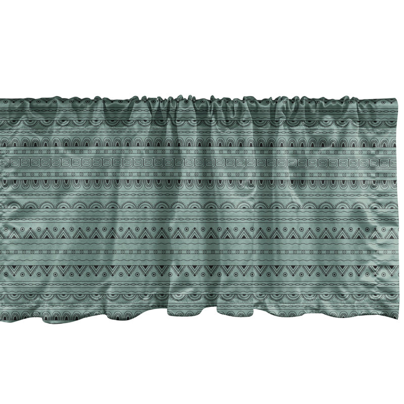 Ensemble de 2 cantonnières Ambesonne Tribal, L 54 po x L 12 po