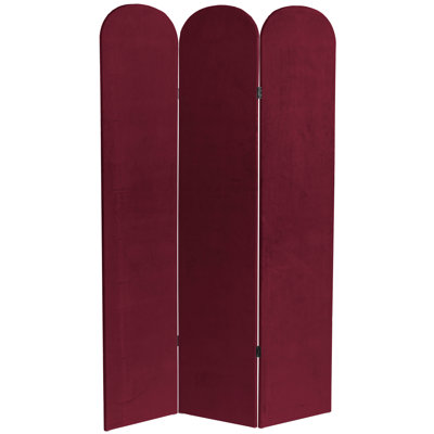 Wayt 3 - Panel Velvet Folding Room Divider