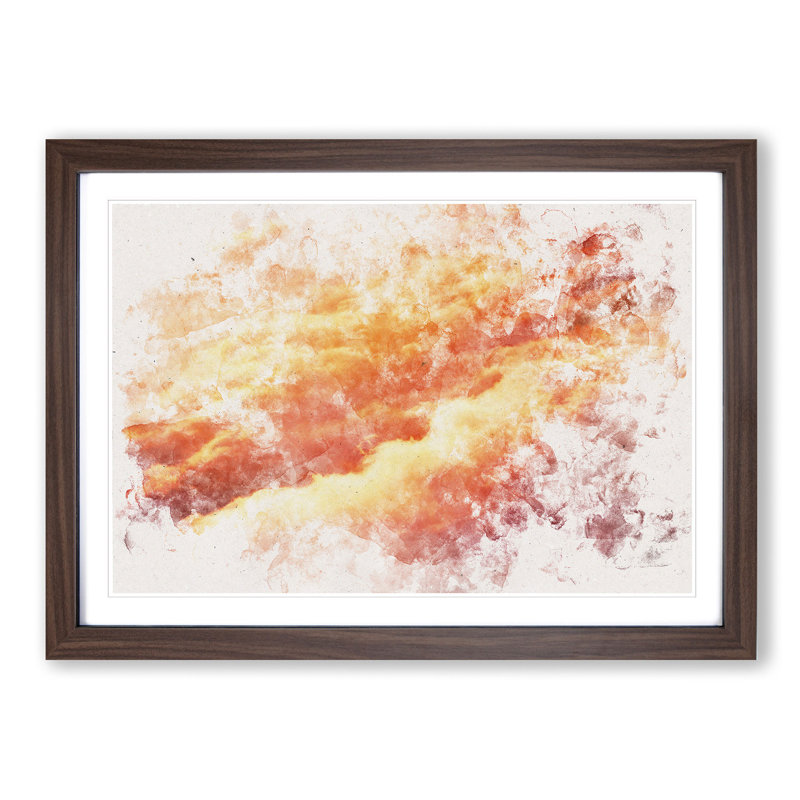 Passing Clouds - Picture Frame Painting Print, Walnut Framed, 24cm H x 33cm W x 2cm D
