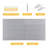 Heavy Duty PVC Slatwall Garage Organizer, 8Ft X 4Ft Section With 10 Panels, Industrial Strength Storage, Charcoal Dark Grey Color, Wall Mounted Tool Rack System