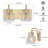 Arnitha 2-Light Dimmable Gold Vanity Light