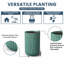 Grand pot / pot rond en béton avec trous de drainage-676806528-672820381