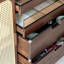 Buffet en rotin de style japonais