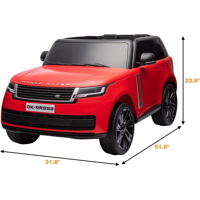 White 24V 2-Seater All-Terrain Ride-On Car with Remote Control