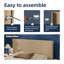 Ebern Designs Farmhouse Wood Headboard, Wall Mounted-929358442-912824894