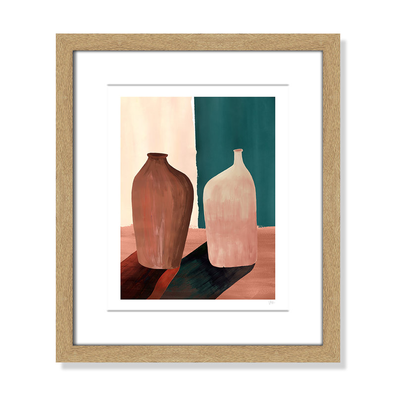 Contrast Pots Print par Violets Print House, Imprimé mat, L 13 po x H 15 po, Naturel