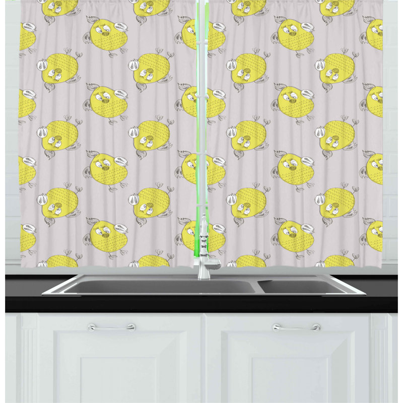Done Pointed Kitchen Curtain