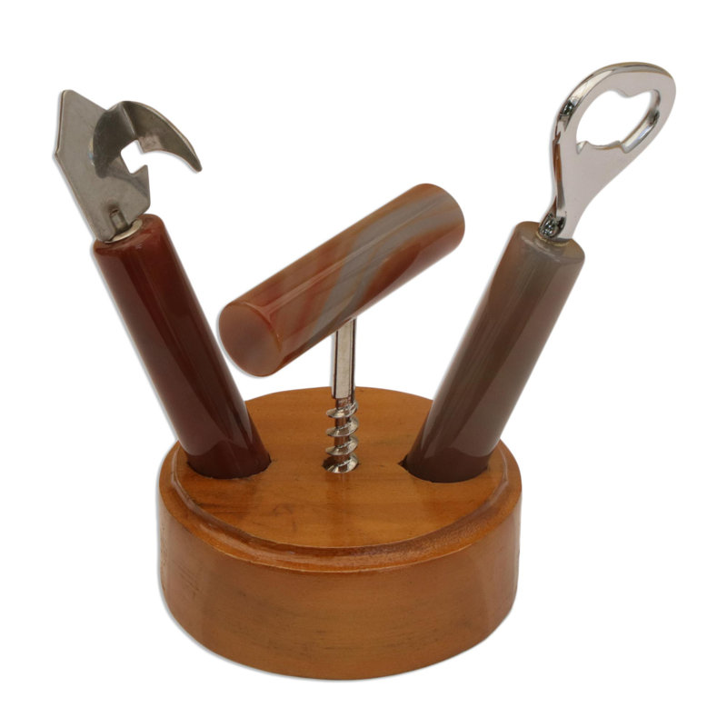 Wood Bar Tool Set