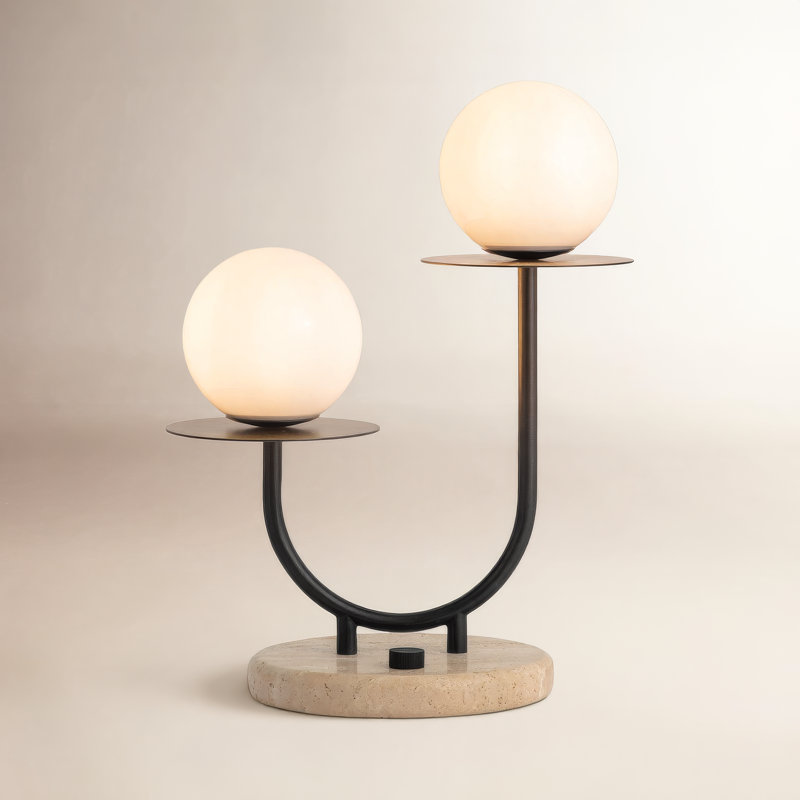 Ruva Metal Globe Lamp
