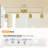 11.8" 4 -Light Track Lighting Kit,4 Way Ceiling Spot Lighting