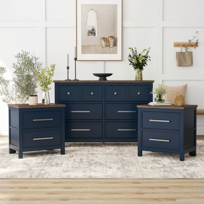 Lonegan 3-Piece Nightstands And Dresser Set