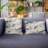 Abstract Linen Outdoor Throw Pillow-72585490