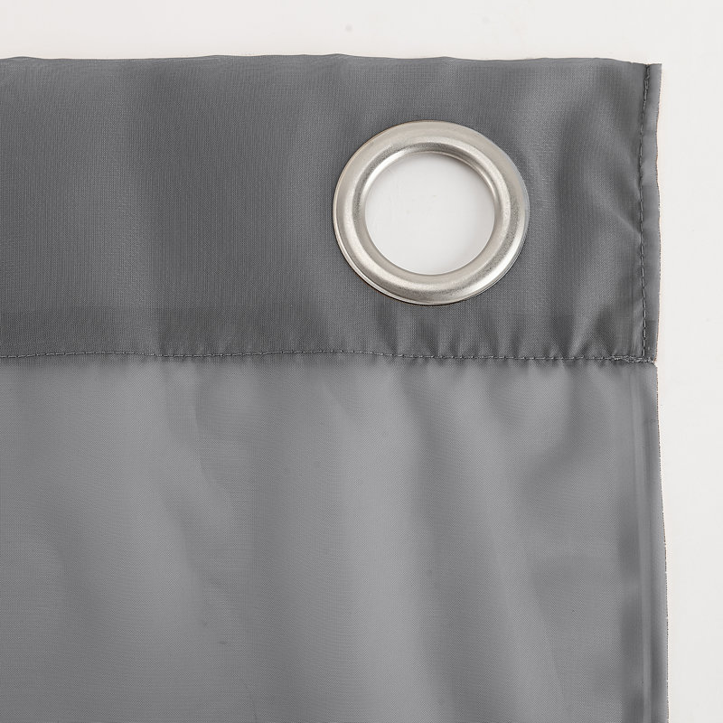 Panneau de rideau simple diaphane avec œillets, L 59 po x L 84 po, Gris anthracite