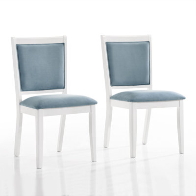 Ketra Velvet Side Chair in Light Blue