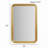 Rounded Rectangle Fluted Wall Mirror