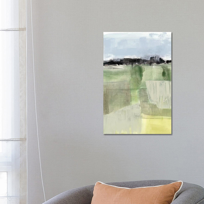 Sage Field II by Jennifer Goldberger - Wrapped Canvas Print, 66.04 cm H x 45.72 cm W
