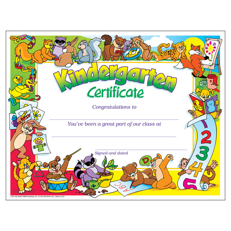Certificat de maternelle