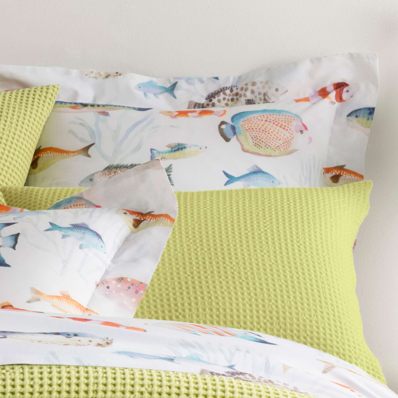 Bubble Matelasse Sham, Euro, Gray