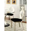 Chaise d'appoint contemporaine l 17,4 po (2 / RCT), argent / noir