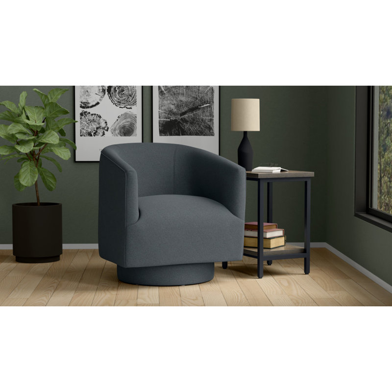 Fauteuil d'appoint pivotant bleu, Bleu