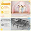 Lit de sol simple avec cadre de maison-133276356-133276361