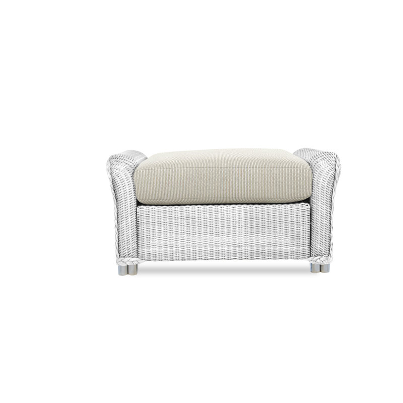 Reflections Outdoor Ottoman, Charlotte Sparrow, White