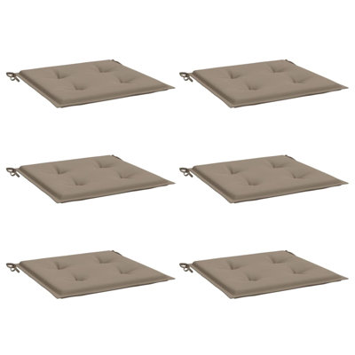 Ensemble de 6 coussins de chaise d'extérieur 100% polyester Oxford