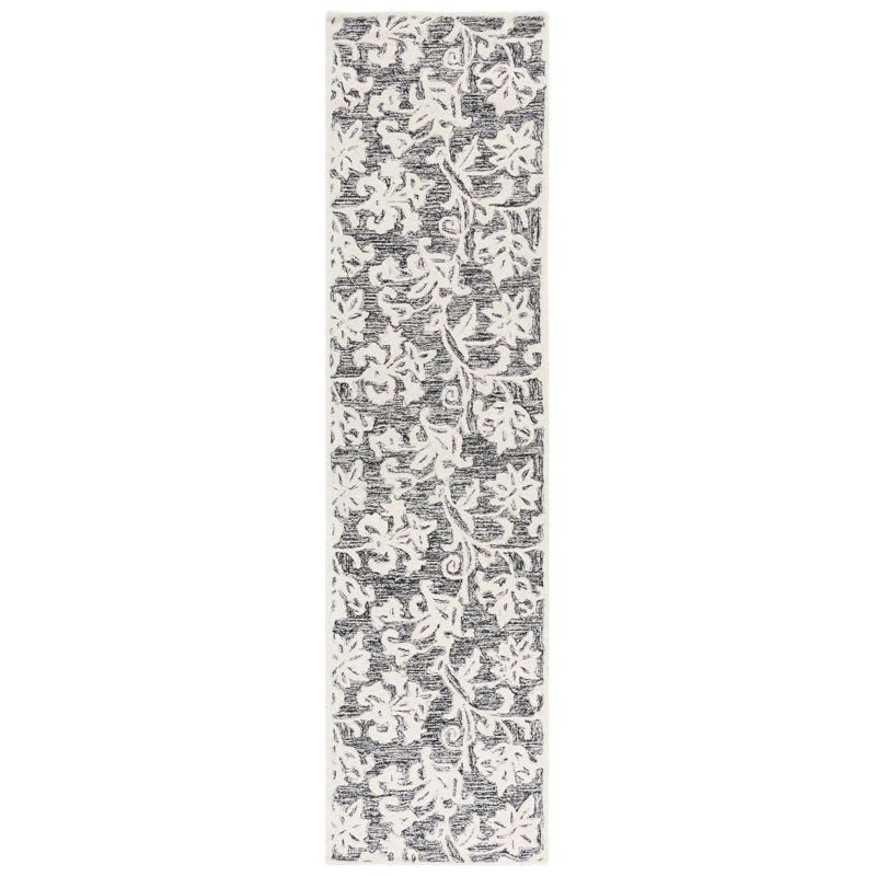 Msr Metro Martha Stewart Hand Tufted Wool Pile Floral Rug, Runner 2'3" x 9'