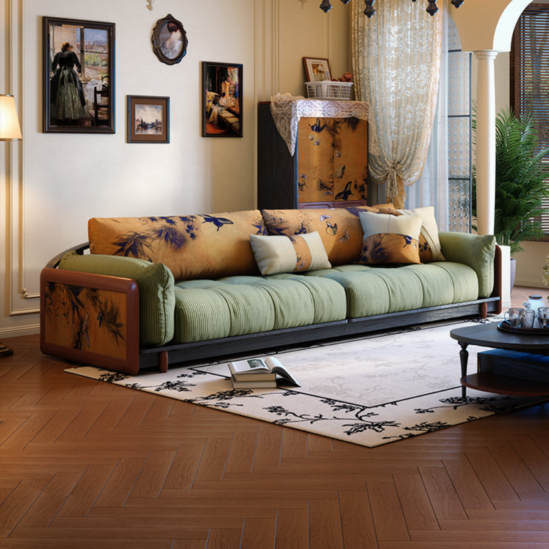 French Fabric Creative Four-seater Sofa