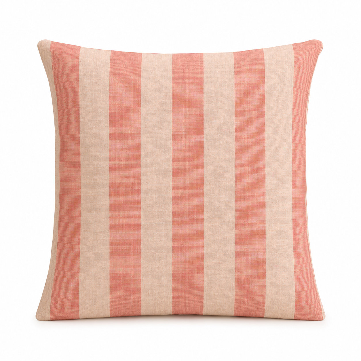 Lani Sunbrella® Throw Pillow, Pink/Cream, Square 20"