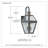 2 - Bulb 22.5" H Outdoor Wall Lantern-469420924