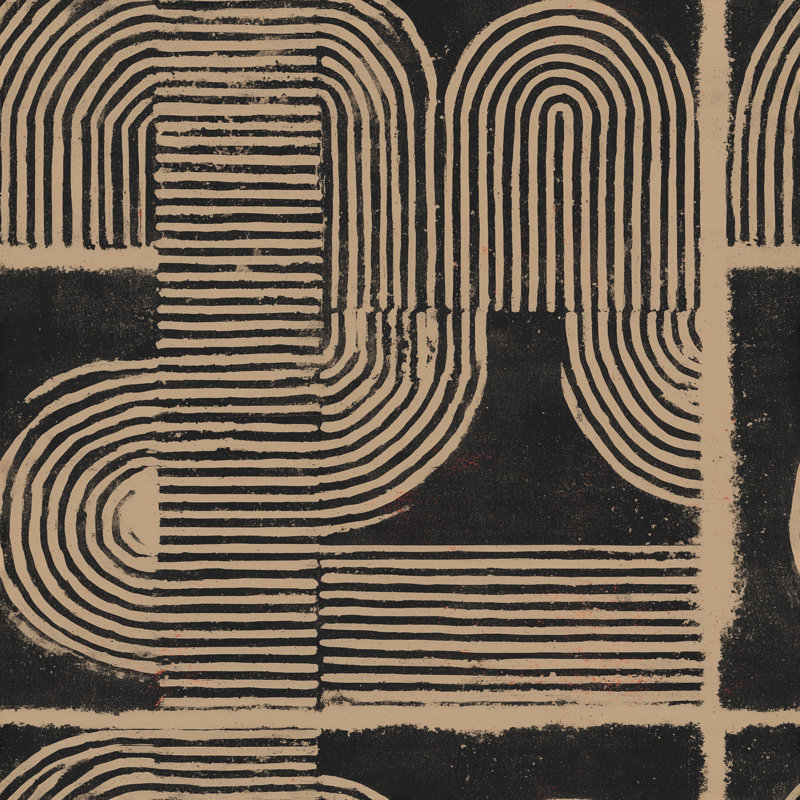 Papier peint moderne Mid-Century, Textured Non-Pasted