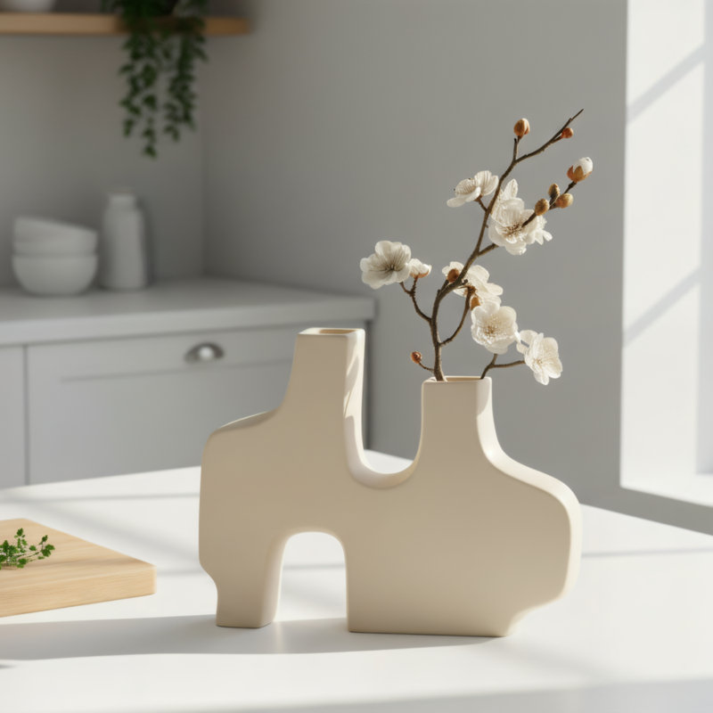 Vase Eleanor, Beige