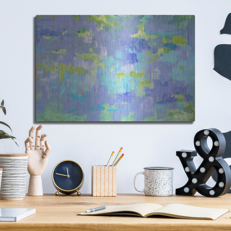 Art mural en métal «Promises In Every Star» par Cassandra Gillens, H 12 po x l 16 po