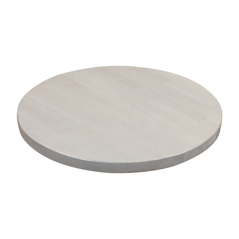 Plateau de table rond Rosy, H 1,5 po x L 36 po x l 36 po, Étain