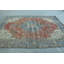 Tapis turc antique avec un riche motif rouge et bleu pour une décoration de style rétro de taille généreuse