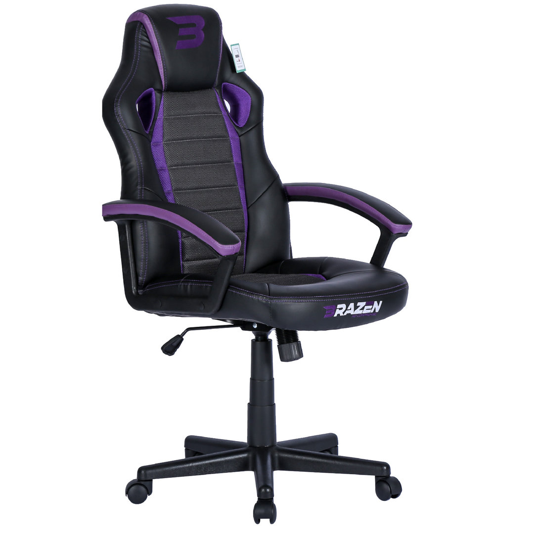 BraZen Gaming Chairs BraZen Salute PC Gaming Chair black,blue,gray,green,indigo,pink,red,white,yellow