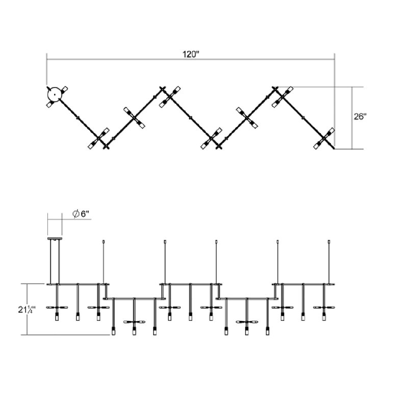 Suspenders® 31 - Light LED Chandelier