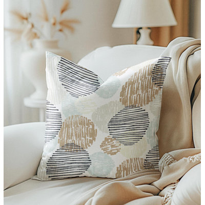 Abstract Dot Cotton Slub Pillow Cover