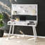 Bureau d'ordinateur Study avec rangement et tableau magnétique effaçable à sec