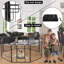 Barrière pour animaux autoportante en métal
