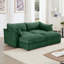 Luxueux canapé rembourré en chenille avec rangement intégré et design élégant, parfait pour les intérieurs modernes et nordiques-1378957348