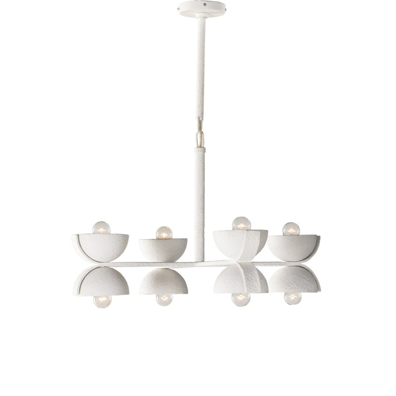 Santorini 8 - Light Chandelier, White