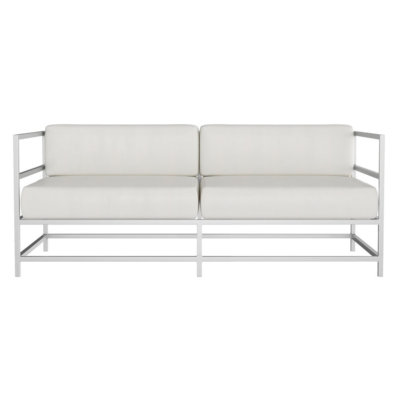 Causeuse Delano, NO, Argent Kessler, Toile Sunbrella® régate