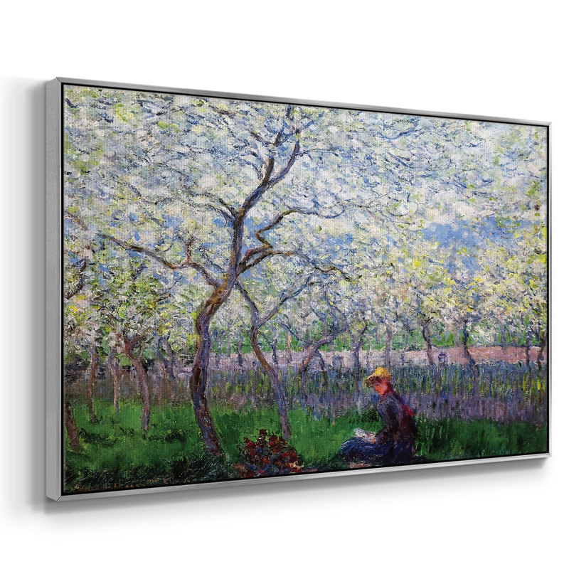 An An Verger In Spring, 1886, reproduction d'art sur toile, H 25 po x l 37 po x P 2 po, Argent